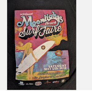 Moonlight Beach Surf Faire Mens T shirt Sz M 2012 Encinitas Ca - Surfer / Skater